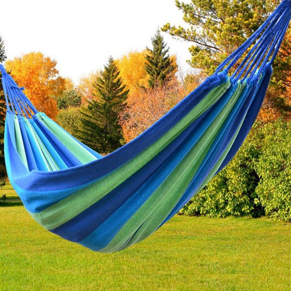 

camp furniture portable canvas hammock travelling outdoor picnic wooden swing chair camping hanging bed garden with backpack