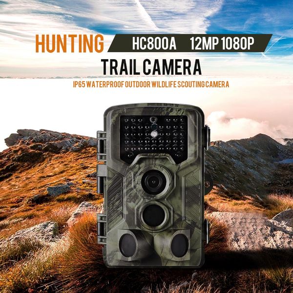 

lixada 12mp 1080p hc 800a trail camera hunting camera outdoor wildlife scouting with pir sensor infrared night vision