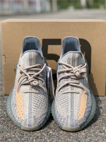 

2020 kanye west linen cinder running shoes women men israfil zyon sulfur 3m reflective man sports sneakers fz5421 with original box