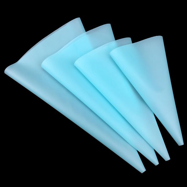 

sdr 4pcs confectionery bag silicone icing piping cream pastry bag nozzle diy cake decorating baking decorating tools