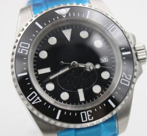 

the men watch sea-dweller ceramic bezel 44mm stainless steel automatic black ceramic diver mens wristwatches and ing, Slivery;brown