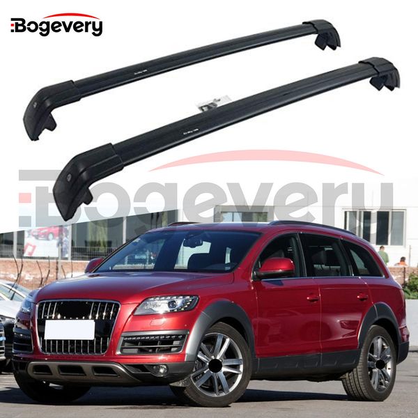 

new black baggage crossbar cross bars roof racks rail fit for q7 2009 2010 2011 2012 2013 2014 2015