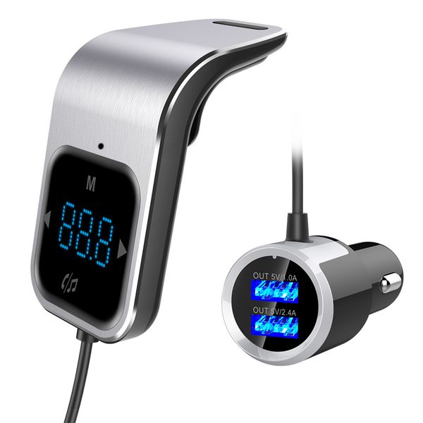 

led bluetooth car kit a2dp handsmp3 player radio usb adapter fm transmitter