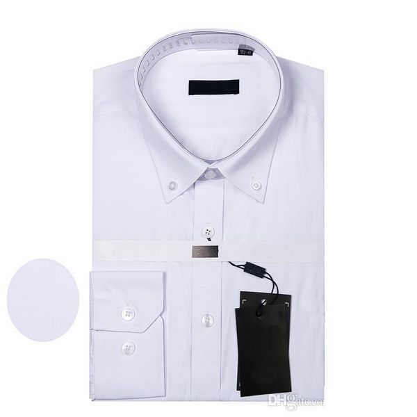 

usa brand business men's long-sleeved 100% cotton shirt good quality men's casual fashion shirt social brand men shirt  to 4xl, White;black