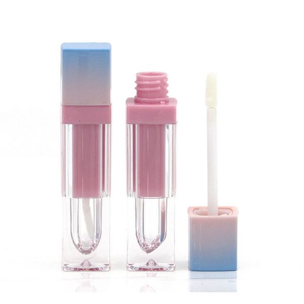 

5ml square lip gloss bottle gradient lip glaze tube empty acrylic lip gloss packing tube cosmetics packaging bottle rra1231