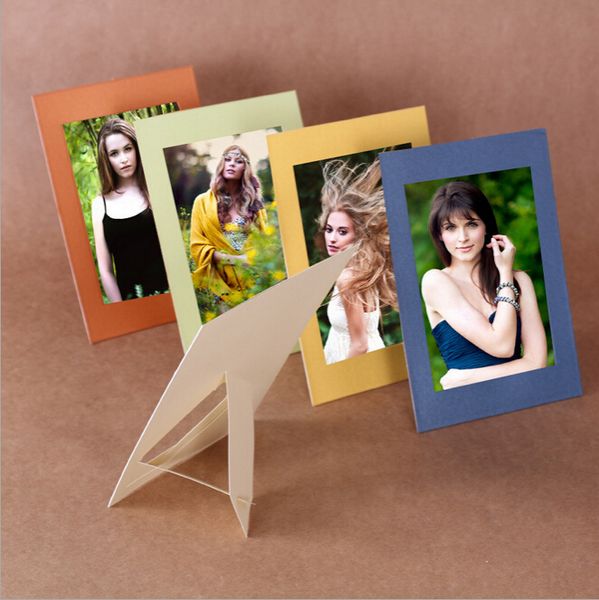 

diy paper p frames 5"inches 6"inches picture table frames for wall decoration or home decoration, mixed colors, 10pcs/set
