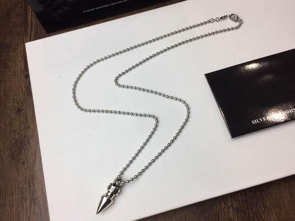 

fashion brand ch designer bullet necklace sweater chain for lady design man and women party wedding lovers gift luxury hip hop jewelry, Silver