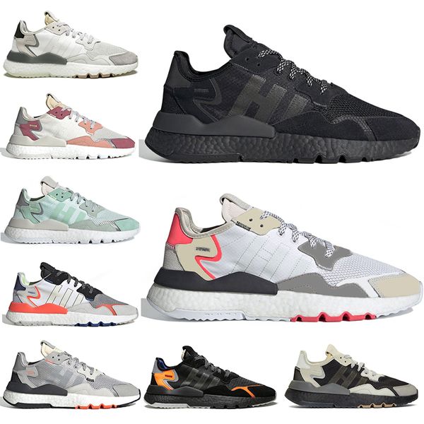 

2019 cheap nite jogger 3m reflective running shoes men women top quality triple black white breathable mens trainer sports sneakers 36-45