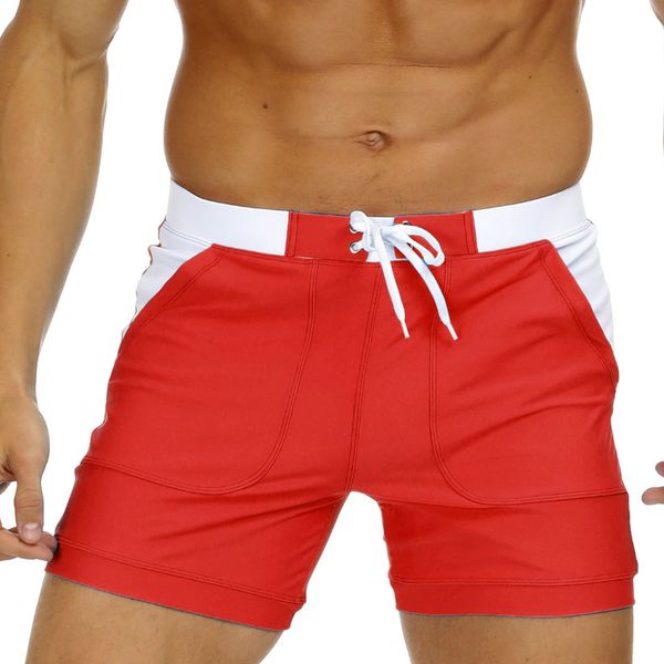 

men fashion swimwear mens solid color beach shorts men summer casual swimming trunks board shorts brand clothes 2020 wholesale