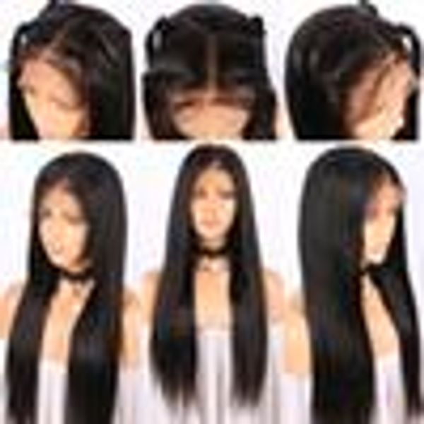 

lace frontal wig pre plucked with baby hair glueless straight lace front human hair wigs for black women brazilian remy+wig net
