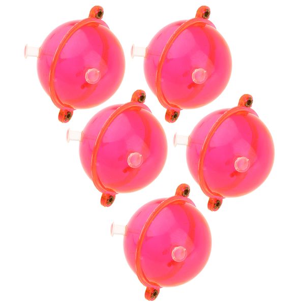 

5pcs double hole round fishing bobber air-lock floats indicator 32mm