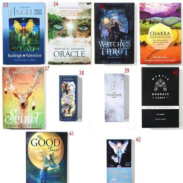 

42 styles tarot cards oracle guidance divination fate tarot deck board games english for family gift party playing card game entertainment