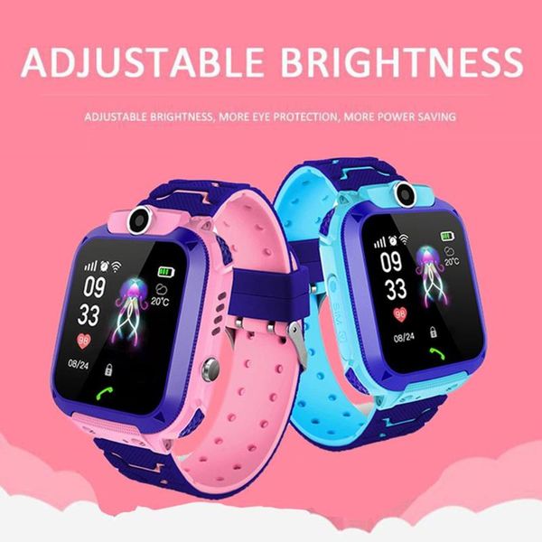 

1.44 inch touch screen children security smart watch gps positioning tracker kids electronic watch with camera for android ios