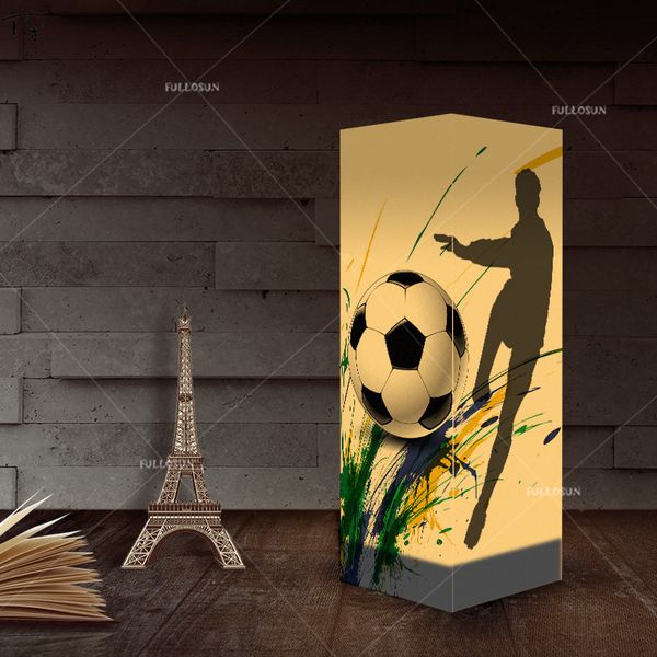

creative play football model led night light electronic products decorative home bedside bed light usb 3d shadow lamp kid's gift