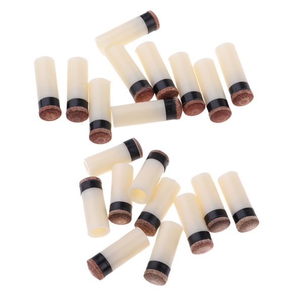 

20pcs 11mm & 13mm slip on pool cue tip hard tips billiard rod ferrule