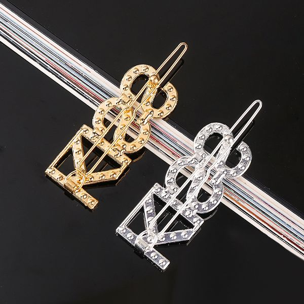 2019 2019 New Design Fashion Metal Silver Bridal Hairpins Crystal