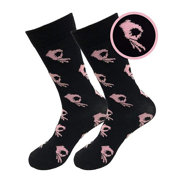 

sports socks women men ok gesture printed hosiery footwear fitness gym outdoor cycling running camping accessories sportswear, Black