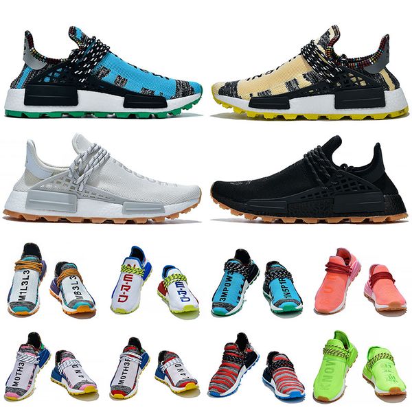 

2019 pharrell williams nmd human race shoes running shoes for men women solar pack afro pack 3m reflective bbc human races trainers sneakers
