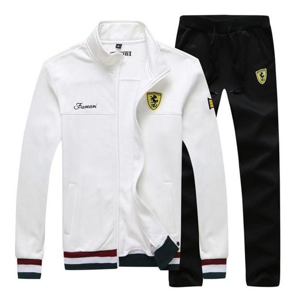 

спортивный костюм для мужчин случайные спортивные костюмы бегун устанавливает сплошной цвет куртка + брюки мужские спортивные костюмы спорти, Gray