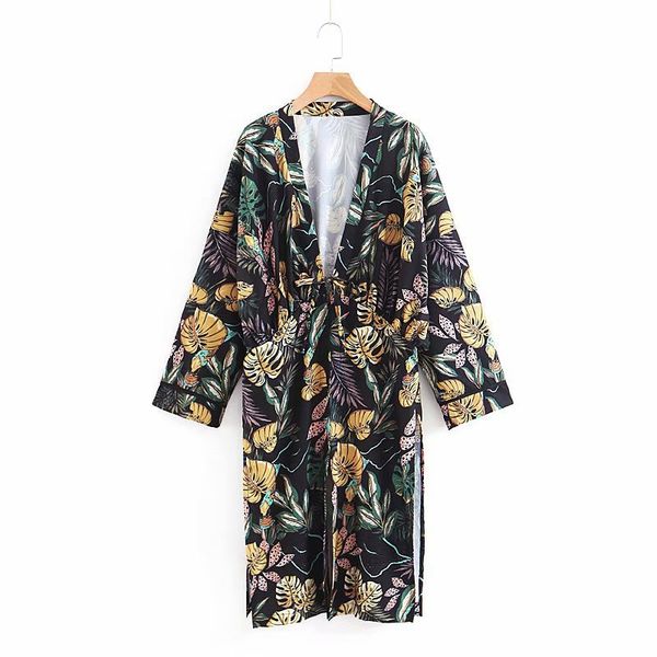 

xl48-1493 euro-american fashion typographic lace and kimono dresses, Black;brown