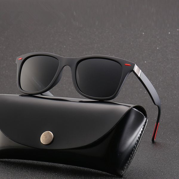 

classic polarized sunglasses men women brand design driving square frame sun glasses male goggle uv400 gafas de sol, White;black