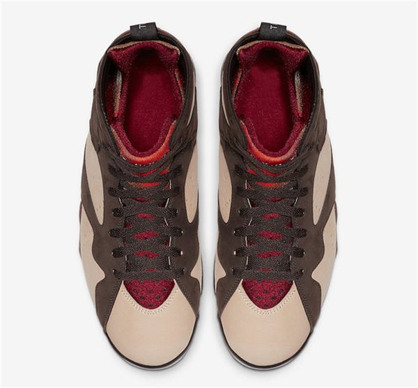 

2019 authentic patta x 7 og sp mens basketball shoes tough red-velvet brown crimson at3375-200 shimmer 7s outdoor sports sneakers 40-47, Black
