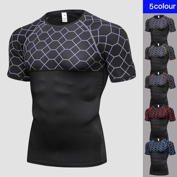 

new men's t shirt for men quick dry running shirt fitness gym clothing sweat sport male soccer jersey running sportswear, White;red
