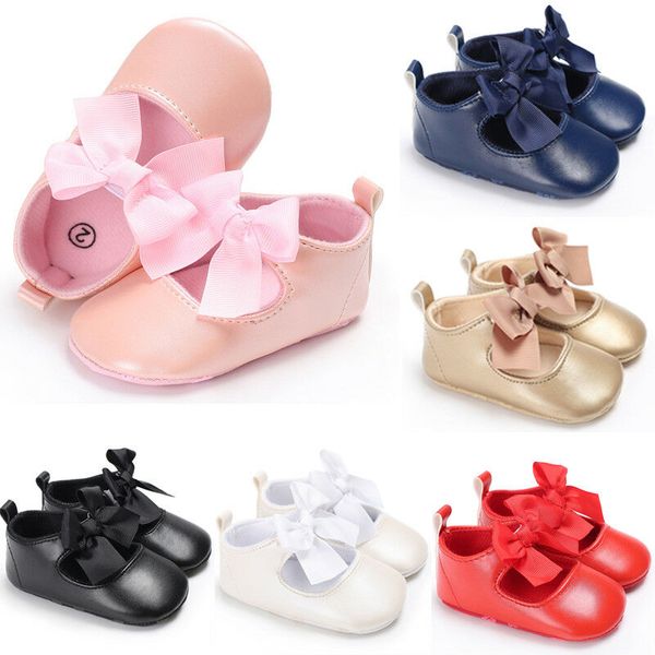 

newborn infant toddler baby girl shoes kids girls flats shoes party wedding princess party 0-18m, Black