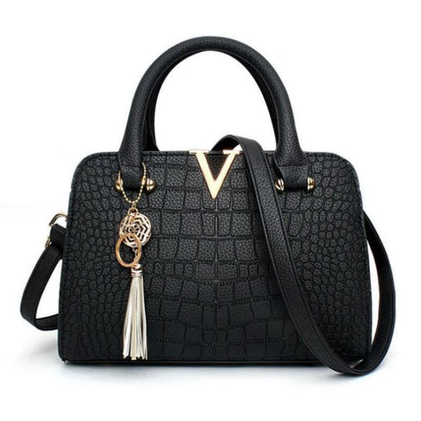

luxury women handbag vintage faux leather messenger bags totestassel designer crossbody shoulder bag