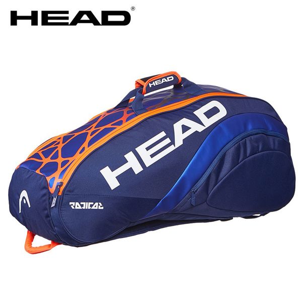 

original head murray style tennis bag racquet sports backpack indoor sports bags for 6-9 rackets