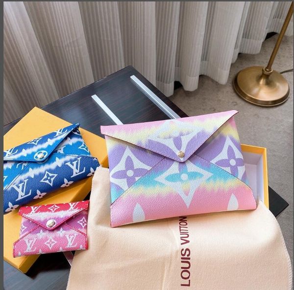 

color envelope bag three-piece women's fashion exquisite personality chain envelope bag ladies wild shoulderbag backpack crossbody bag
