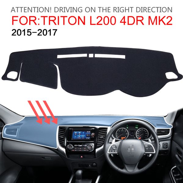 

smabee dash mat dashmat для triton l200 4dr 2 2015 2016 2017 2018 черный ковровое покрытие солнцезащитная изоляция