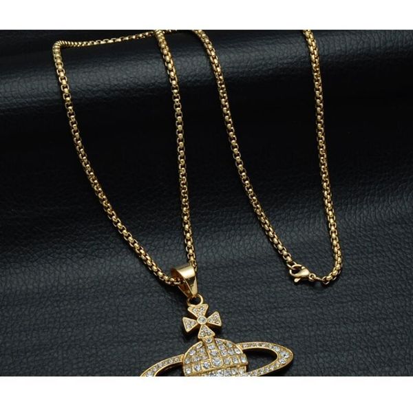 

нержавеющая сталь металлическая планета ожерелье кулон титановая сталь сатурн halo ожерелье любовь подарок ювелирные изделия аксессуары, Silver