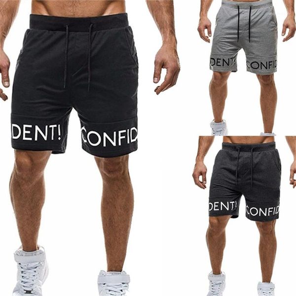 

mens shorts casual drawstring male short pants letters printed mens shorts loose sports breathable, White;black