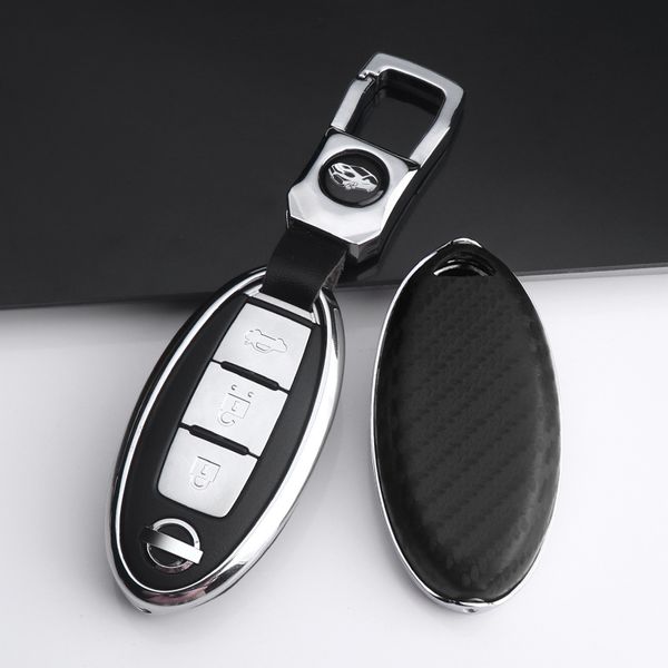 

zinc alloy key cover for qashqai j10 j11 x-trail t31 t32 kick tiida pathfinder murano note, juke car accessrie keychain