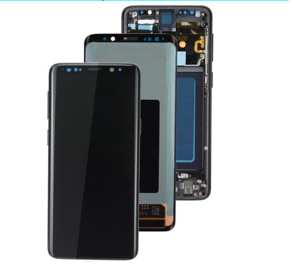 

Original uper amoled replacement for am ung galaxy 9 lcd touch creen digitizer with frame 9 plu lcd g960 g965 with frame