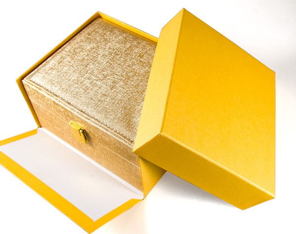 

2020 fashion yellow brown white 3 color jewelry watches case box custom logo mini order 100pcs gloabl send support wholesales, Black;blue
