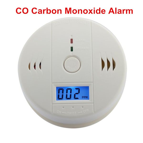 

co detector alarm carbon monoxide lcd display smoke gas poisoning sensor warning safety alarms tester home security alarm system