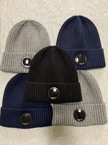 

one lens removable men hats outdoor windproof skull caps autumn winter knitted warm casual fale beanies quality, Black;green