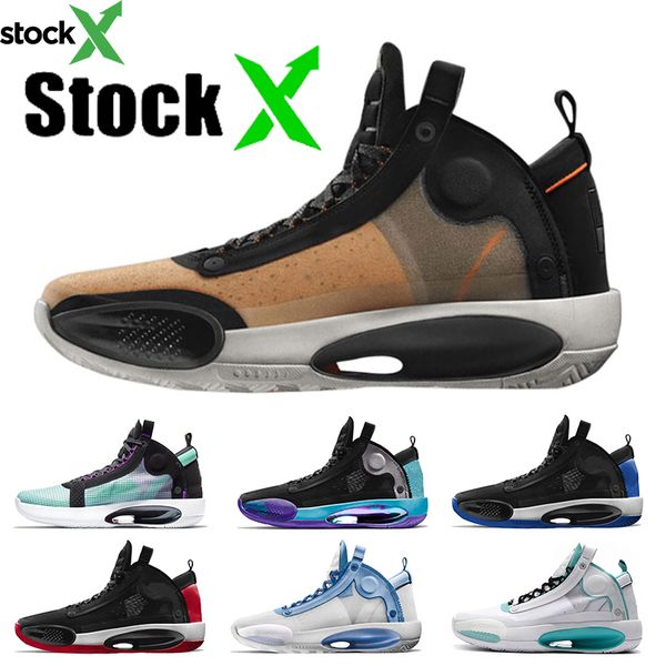 

selling jumpman 34 34s mens basketball shoes stock x amber rise black cat blue void bred chicago eclipse designer trainers sneakers