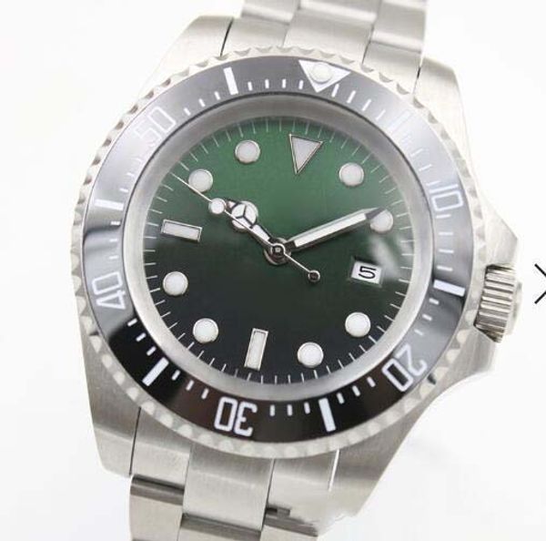 

оптовые 44MM Зеленый циферблат браслет из нержавеющей стали Автоматическая Сапфир
