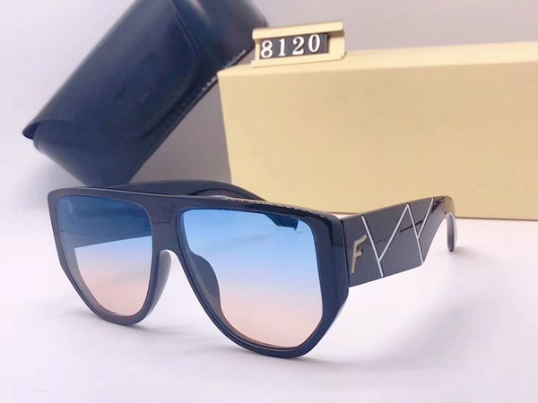 

2020 new fashion sunglasses man for woman eyewear designer square sun glasses uv400 lenses trend with box sunglasses ff8120 exempt postage, White;black