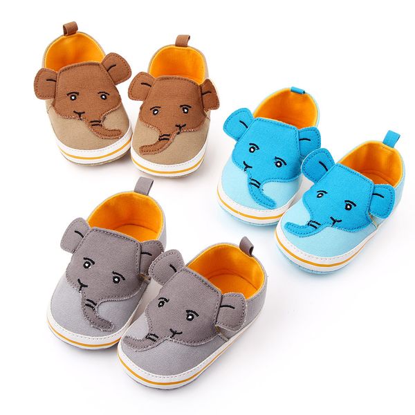 

cartoon elephant newborn infant baby boy anti-slip soft sole first walker newborn sneakers prewalkers baby first walkers 0-18m