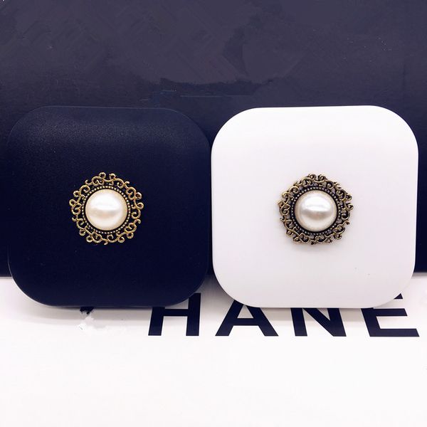 

liusventina portable diy alloy cute pearl flower contact lens case with mirror for color lenses gift for friends and children