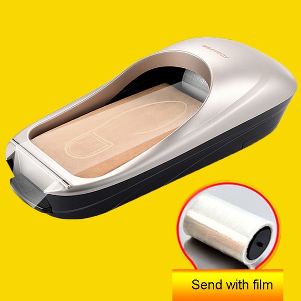 

with 4rolls film automatic shoe cover machine home l office one time shoe membrane sole cover dispenser time & labor saving