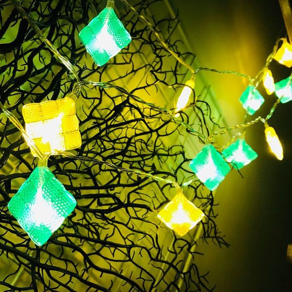 

string light christmas tree decoration gift square box shaped light hanging string eid mubarak pendants ornaments lights