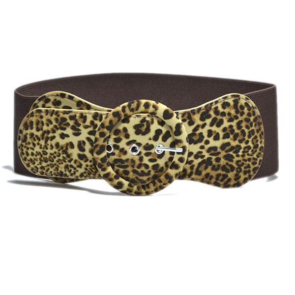 

sishion women belt ceinture suede elastic waist belts women bg974 black white leopard corset belt ceinture cuir femme, Black;brown