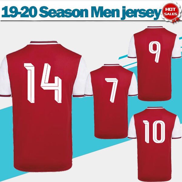 

cup font 2020 gunners home red soccer jerseys 19/20 men soccer shirts gunner short sleeves customized football uniforms on sale, Black;yellow