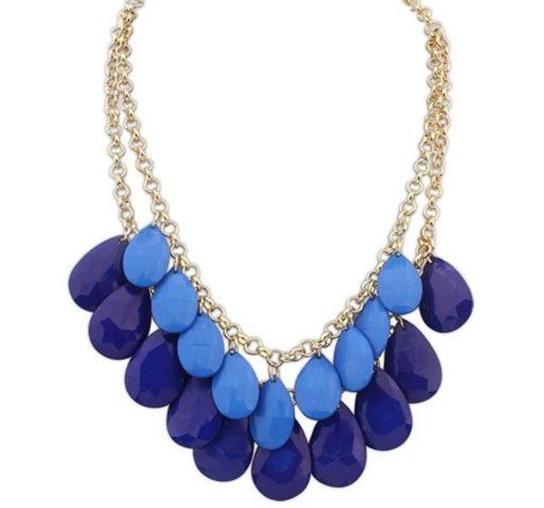 

ожерелья подвески модные ожерелья богемные ожерелья модные ювелирные изделия урожай горный хрусталь кристалл падение красиво заявление ожере, Silver