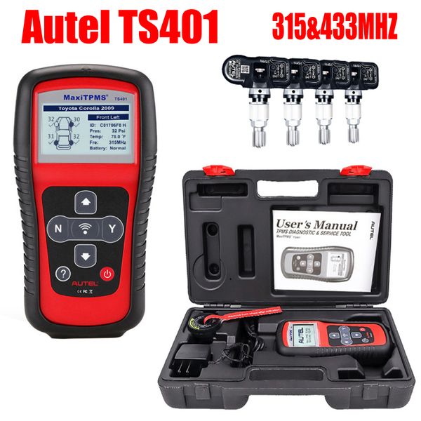 

autel maxitpms ts401 tpms tool tyre pressure mx-sensor 315&433mhz activator programming tire sensors tpms activation univeresal